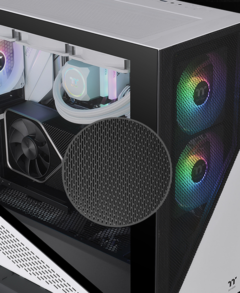 Thermaltake Divider Tg Snow Argb Motherboard Sync E Atx Mid Tower